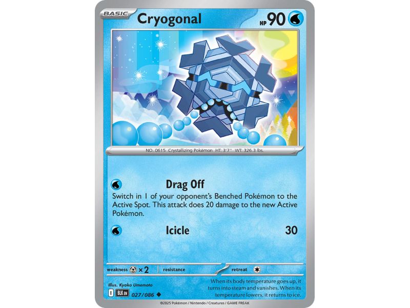 Cryogonal (Master Ball Pattern) – Black Bolt SV10.5 | Carta POKEMON en México
