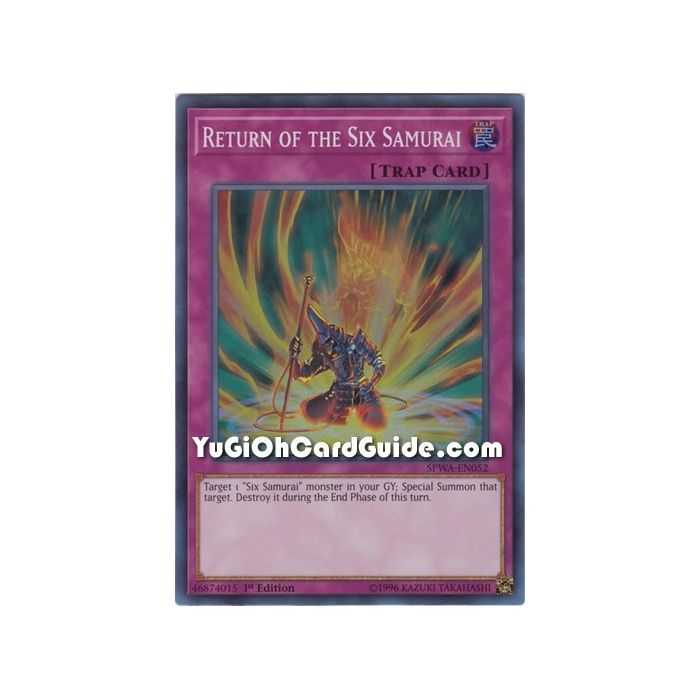 Return of the Six Samurai (Super Rare) – Spirit Warriors | Carta YUGIOH en México