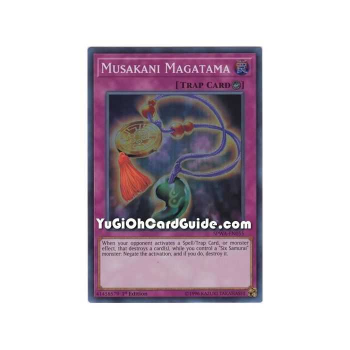 Musakani Magatama (Super Rare) – Spirit Warriors | Carta YUGIOH en México