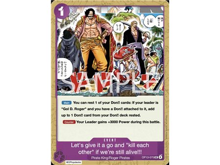 Guess We'll Have Another Scarp. You Can Only Risk Death While You're Still Alive!! (Uncommon)