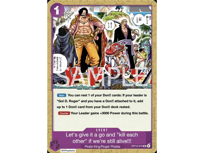 Guess We'll Have Another Scarp. You Can Only Risk Death While You're Still Alive!! (Uncommon)