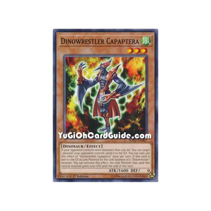 Dinowrestler Capaptera (Common) – Soul Fusion | Carta YUGIOH en México