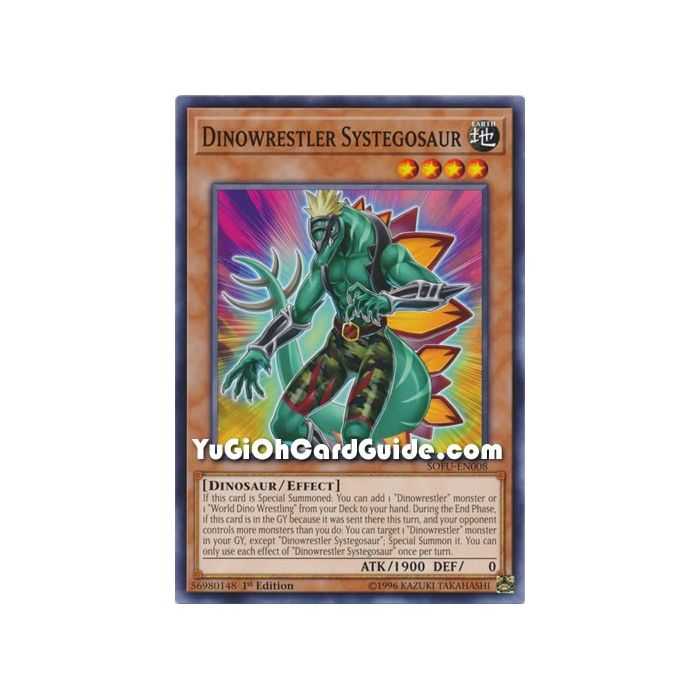 Dinowrestler Systegosaur – Soul Fusion | Carta YUGIOH en México
