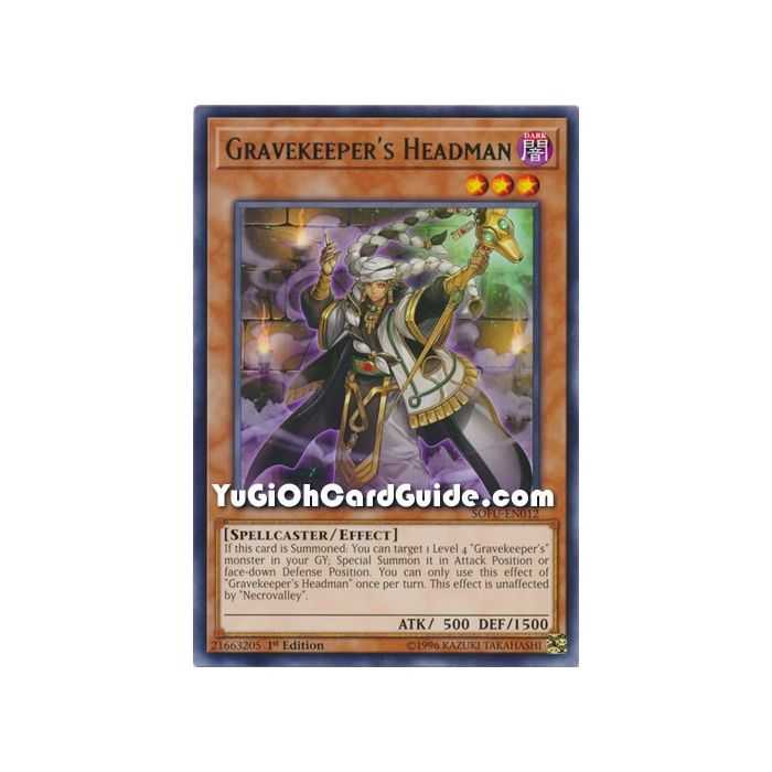 Gravekeeper's Headman (Rare) – Soul Fusion | Carta YUGIOH en México