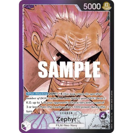 Zephyr (Alternate Art) – OP2 Paramount War | Carta ONE PIECE en México