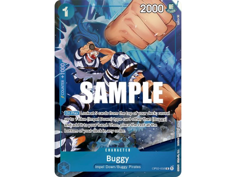 Buggy (Alternate Art) – OP2 Paramount War | Carta ONE PIECE en México