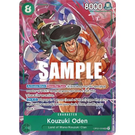 Kouzuki Oden (Alternate Art) – OP2 Paramount War | Carta ONE PIECE en México