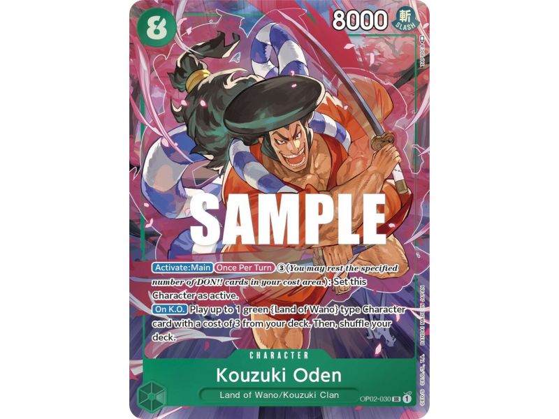 Kouzuki Oden (Alternate Art) – OP2 Paramount War | Carta ONE PIECE en México