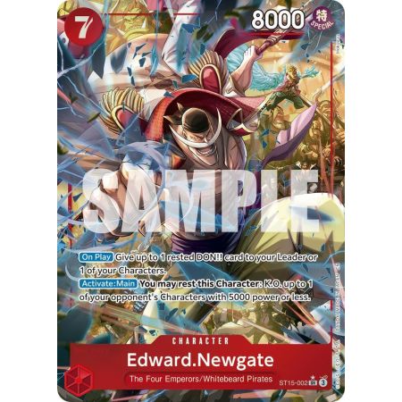 Edward. Newgate (Leader) (ST15) – OP2 Paramount War | Carta ONE PIECE en México