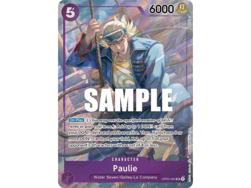 Paulie (Alternate Art) – OP3 Pillars of Strength | Carta ONE PIECE en México
