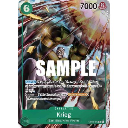 Krieg (Alternate Art) – OP3 Pillars of Strength | Carta ONE PIECE en México