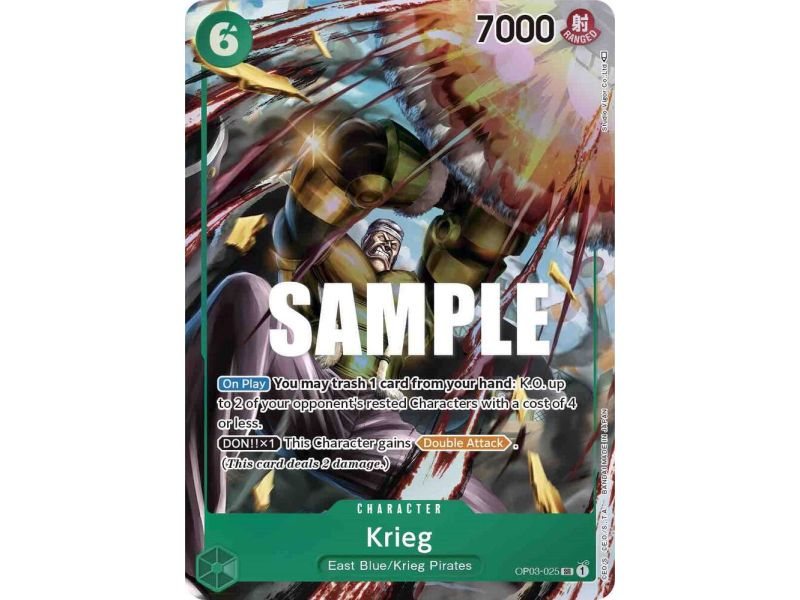 Krieg (Alternate Art) – OP3 Pillars of Strength | Carta ONE PIECE en México