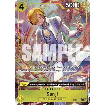 Sanji (Alternate Art) (PRB-01) – OP4 Kingdom of Intrigue | Carta ONE PIECE en México