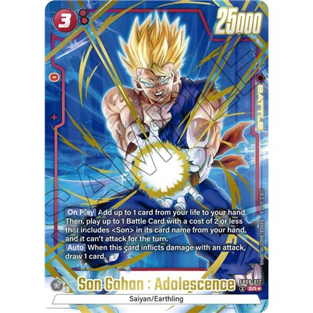 Son Gohan : Adolescence (Alternate Art)