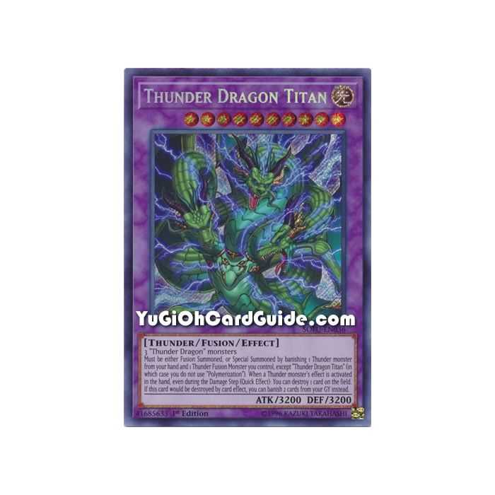 Thunder Dragon Titan (Secret Rare) – Soul Fusion | Carta YUGIOH en México
