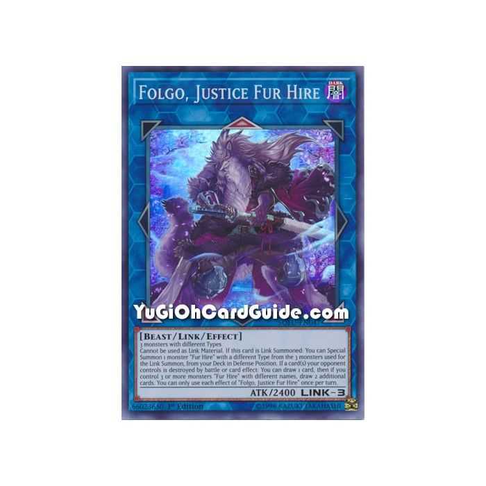 Folgo, Justice Fur Hire (Super Rare) – Soul Fusion | Carta YUGIOH en México