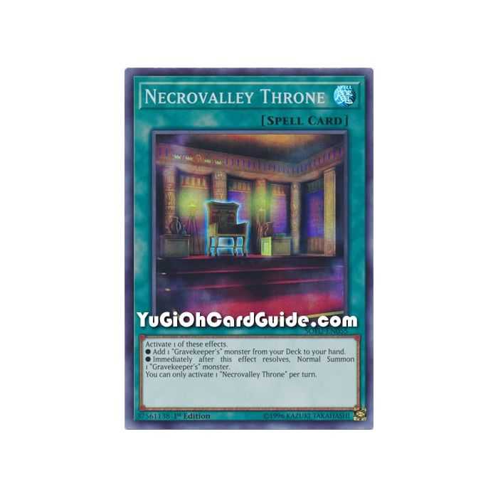 Necrovalley Throne (Super Rare) – Soul Fusion | Carta YUGIOH en México