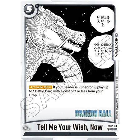 Tell Me Your Wish, Now (Common)