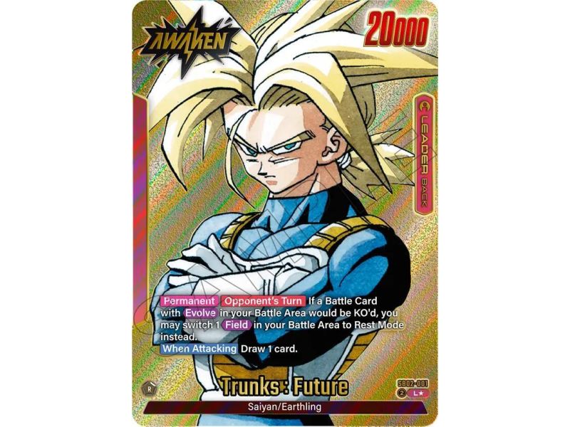 Trunks : Future (Gold) – SB02 Manga Booster | Carta DRAGON BALL en México