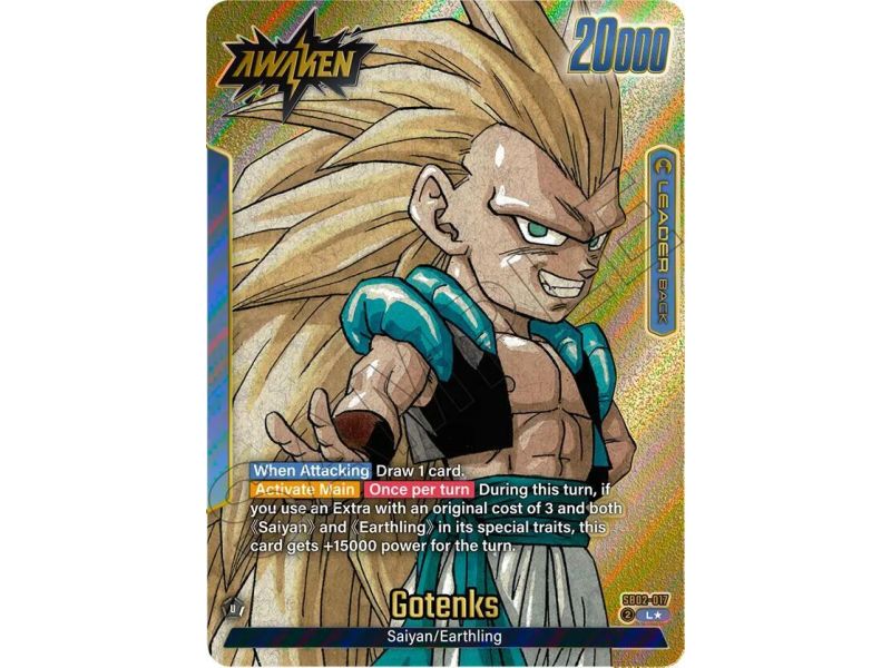 Gotenks (Gold) – SB02 Manga Booster | Carta DRAGON BALL en México