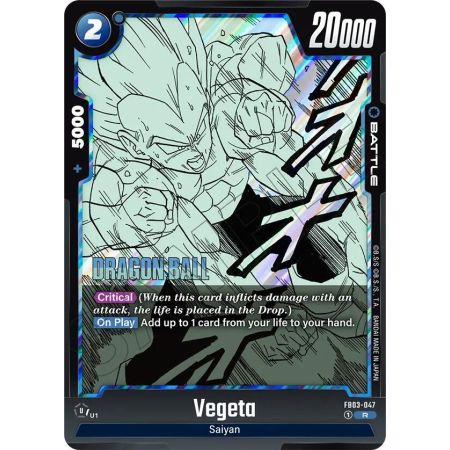 Vegeta (Rare) – SB02 Manga Booster | Carta DRAGON BALL en México