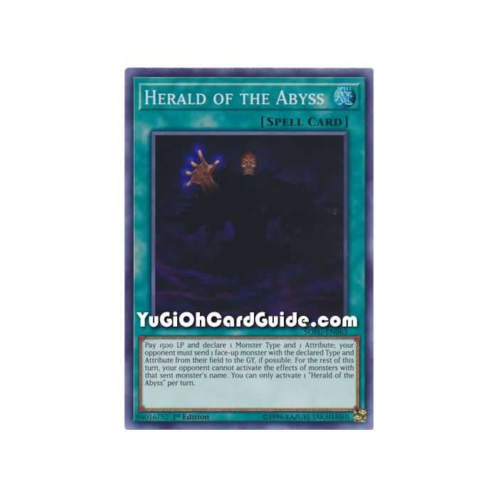 Herald of the Abyss (Super Rare) – Soul Fusion | Carta YUGIOH en México