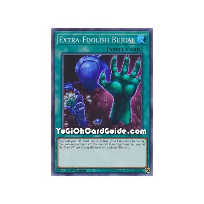 Extra - Foolish Burial (Super Rare) – Soul Fusion | Carta YUGIOH en México