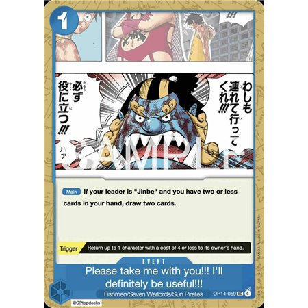 Please Take Me with You!! I Can Be of Great Help to You!! (Uncommon)