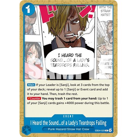 I Heard the Sound�of a Lady's Teardrops Falling (Common)