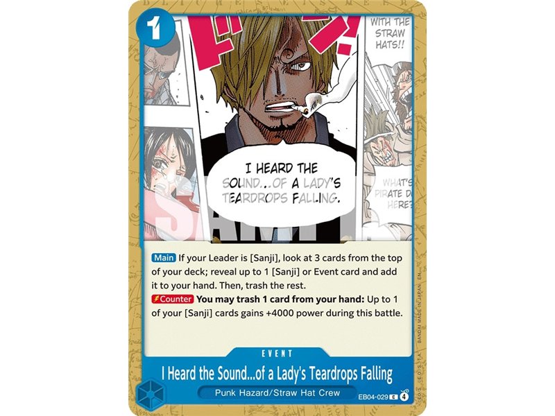 I Heard the Sound�of a Lady's Teardrops Falling (Common)