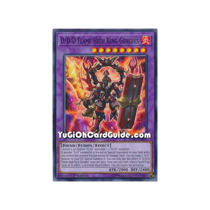D/D/D Flame High King Genghis (Common) – Soul Fusion | Carta YUGIOH en México