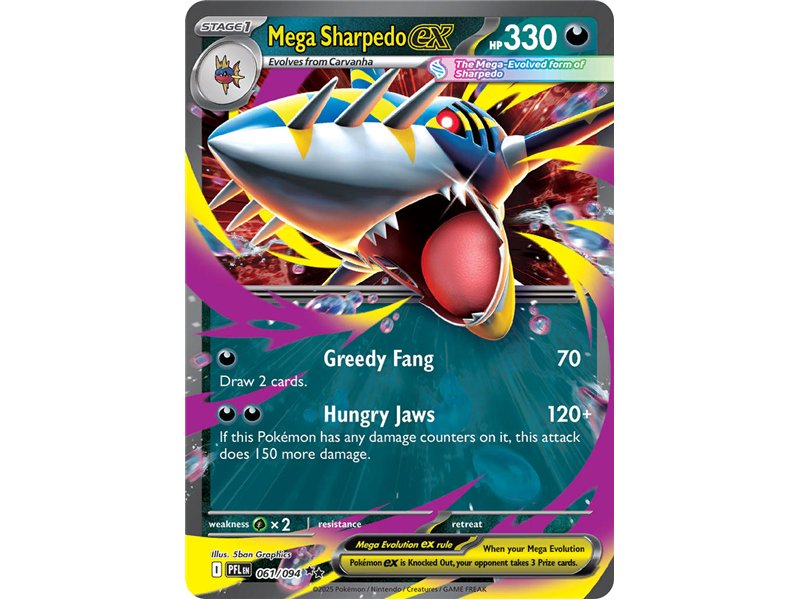 Mega Sharpedo ex (Double Rare)