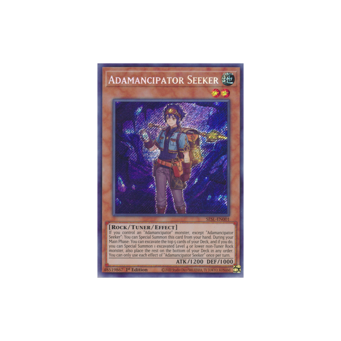 Adamancipator Seeker (Secret Rare) – Secret Slayers | Carta YUGIOH en México