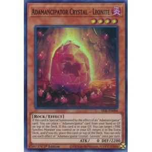 Adamancipator Crystal - Leonite (Super Rare) – Secret Slayers | Carta YUGIOH en México