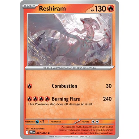 Reshiram (Rare/Reverse Holofoil)