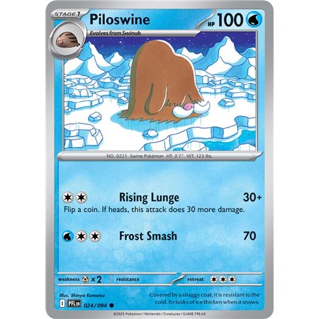 Piloswine (Common/Reverse Holofoil)