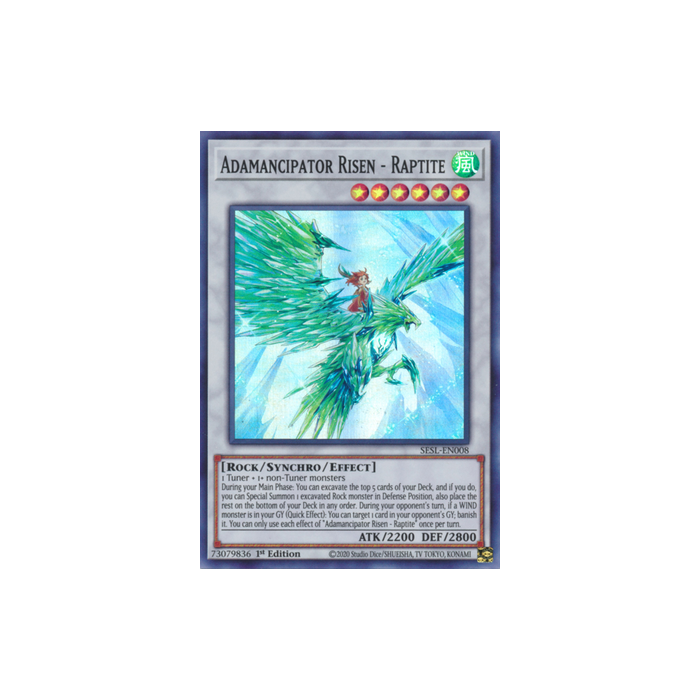 Adamancipator Risen - Raptite (Super Rare) – Secret Slayers | Carta YUGIOH en México