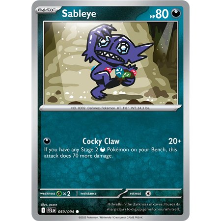 Sableye (Common/Reverse Holofoil)