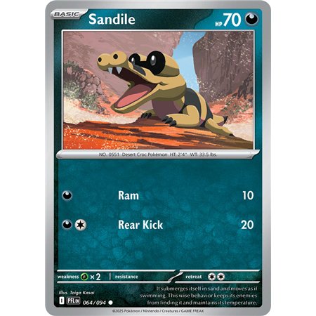 Sandile (Common/Reverse Holofoil)