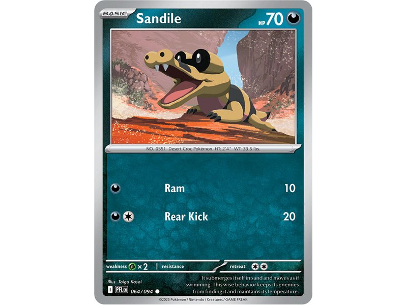 Sandile (Common/Reverse Holofoil)