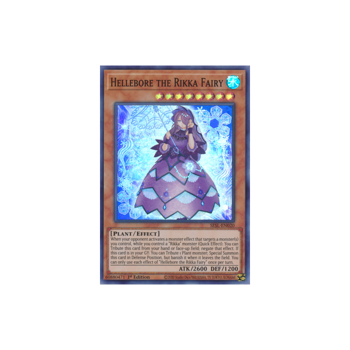 Hellebore the Rikka Fairy (Super Rare) – Secret Slayers | Carta YUGIOH en México