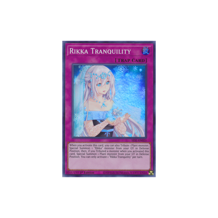 Rikka Tranquility (Super Rare) – Secret Slayers | Carta YUGIOH en México
