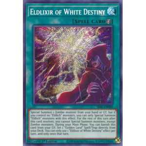 Eldlixir of White Destiny (Secret Rare) – Secret Slayers | Carta YUGIOH en México