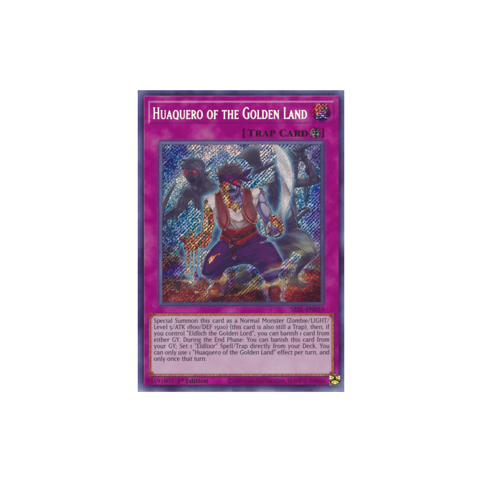 Huaquero of the Golden Land (Secret Rare) – Secret Slayers | Carta YUGIOH en México