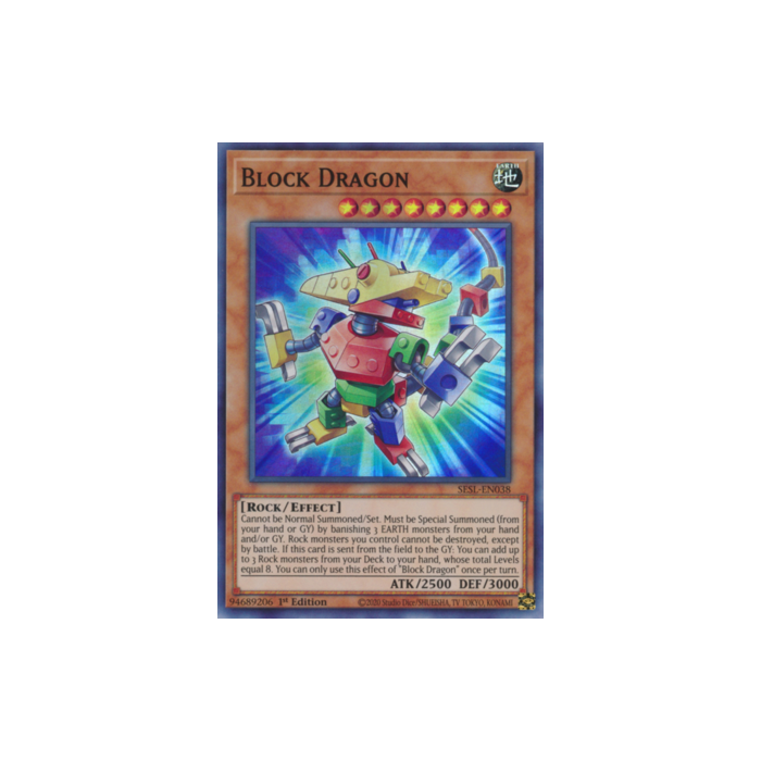 Block Dragon (Super Rare) – Secret Slayers | Carta YUGIOH en México