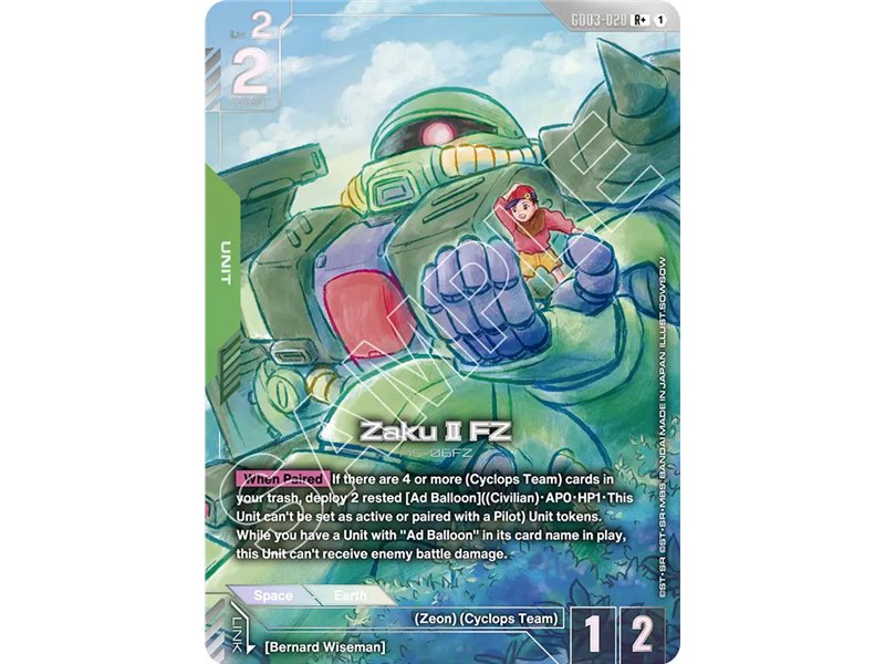 Zaku II FZ (Rare +)