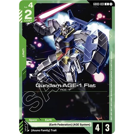 Gundam AGE-1 Flat (Common)