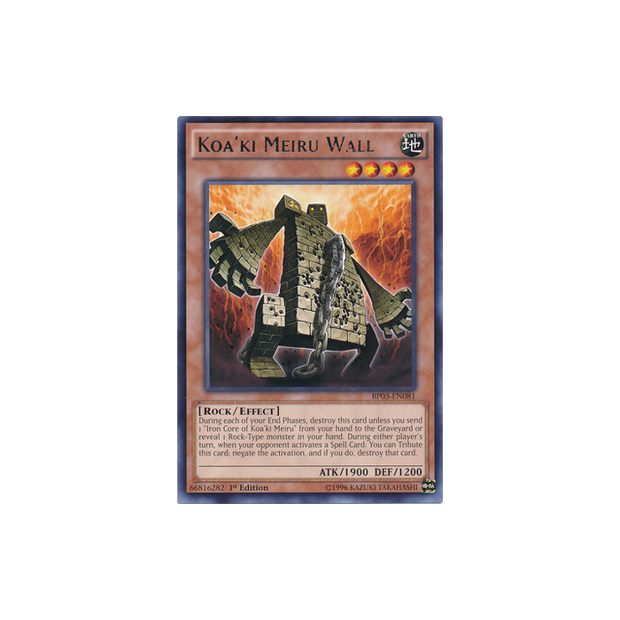 Koa'ki Meiru Wall (Super Rare) – Secret Slayers | Carta YUGIOH en México