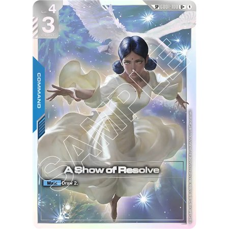 A Show of Resolve (SP) (Uncommon +)