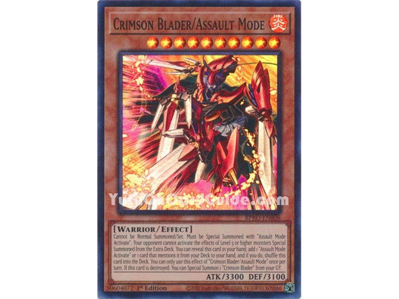 Crimson Blader/Assault Mode (Super Rare)